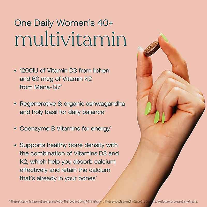 One Daily Women's 40+ Multi, 90 Vegan Tablets, by True Grace, image #5