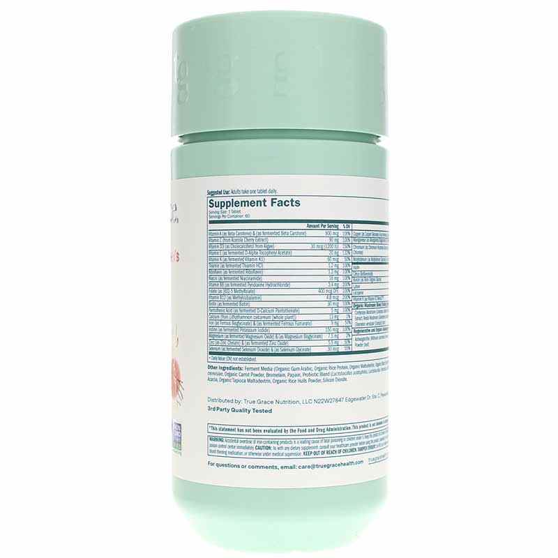 One Daily Women's Multi, 60 Vegan Tablets, by True Grace, image #2
