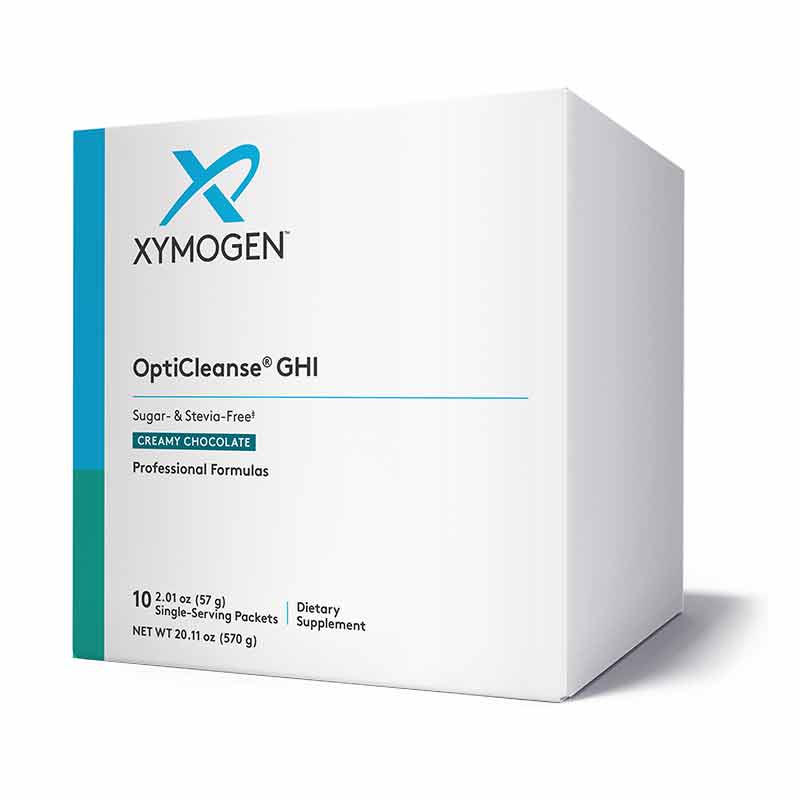 OptiCleanse GHI Sugar & Stevia Free, Creamy Chocolate, 10 Servings, by Xymogen