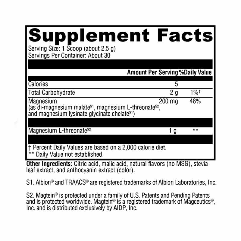 OptiMag Neuro Powder, Mixed Berry, 2.6 Oz, by Xymogen, image #2