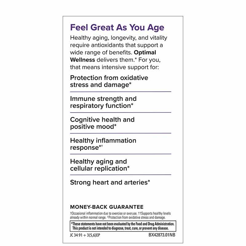 Optimal Wellness, 30 Capsules, by Terry Naturally, image #3