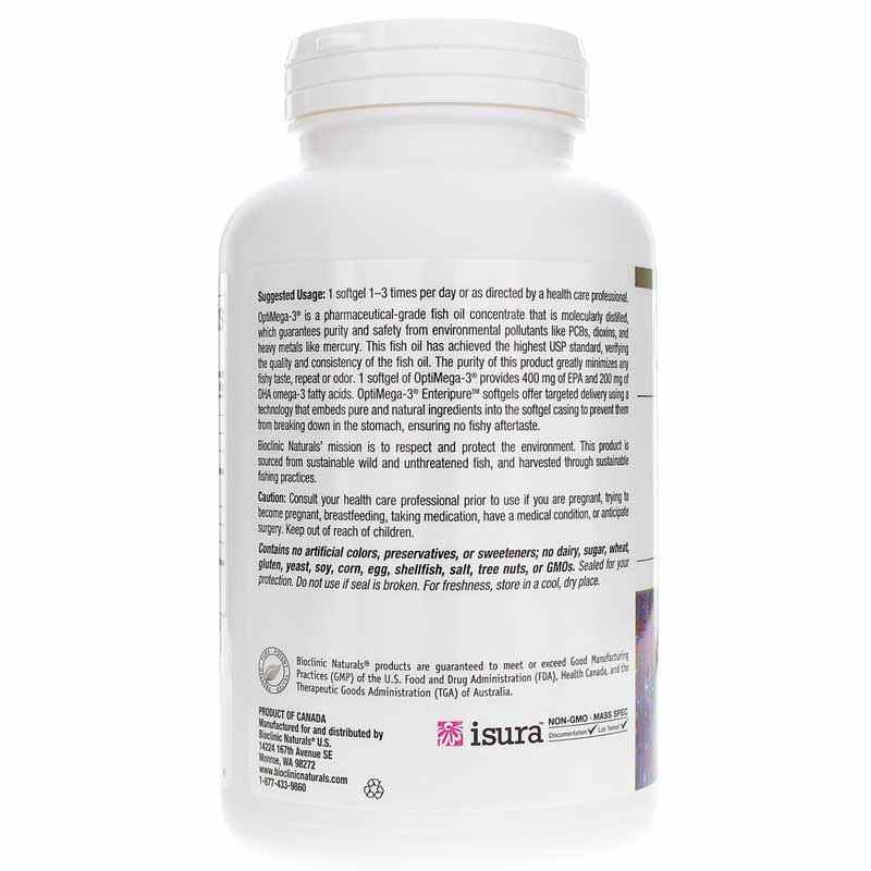 OptiMega-3, by Bioclinic Naturals, image #3