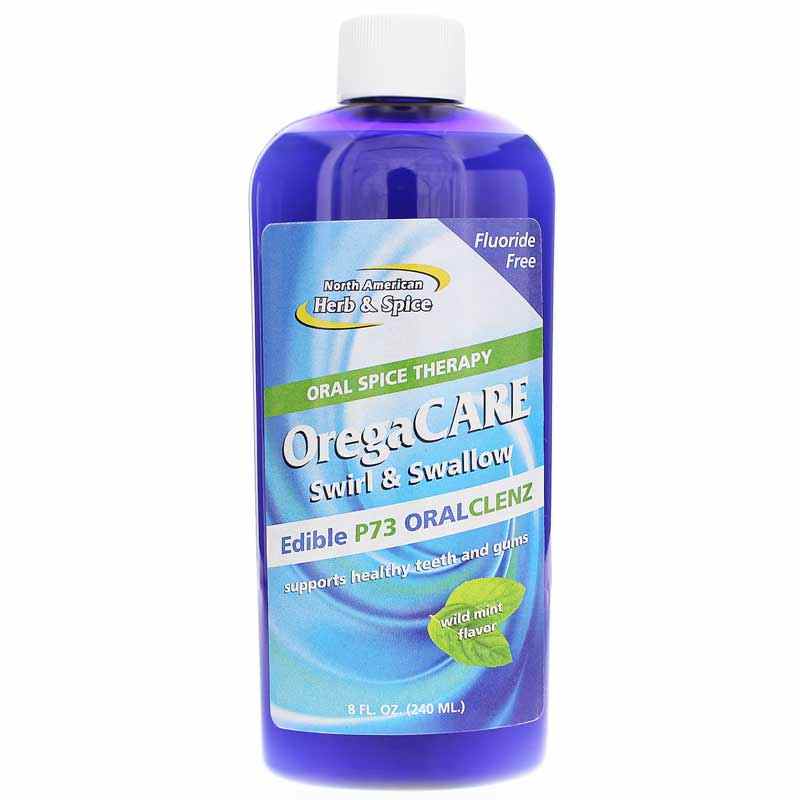 OregaCare Swirl & Swallow Edible P73 Oral Clenz, Mint, by North American Herb & Spice