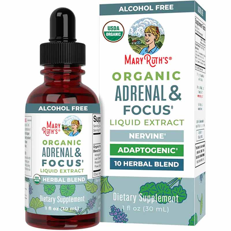 Organic Adrenal & Focus for Adults, by MaryRuth's Organics