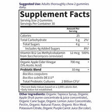 Organic Apple Cider Vinegar Probiotic Gummies, 60 Gummies, by Garden of Life mykind Organics