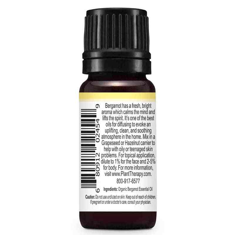 Organic Bergamot Essential Oil, .33 Oz, by Plant Therapy, image #2