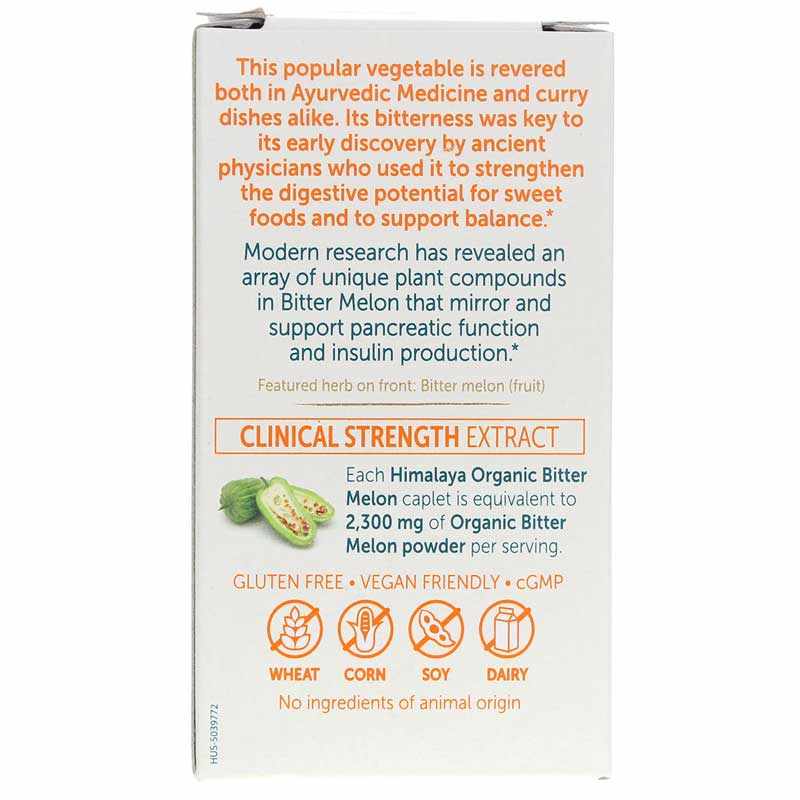 Organic Bitter Melon, 60 Caplets, by Himalaya, image #3