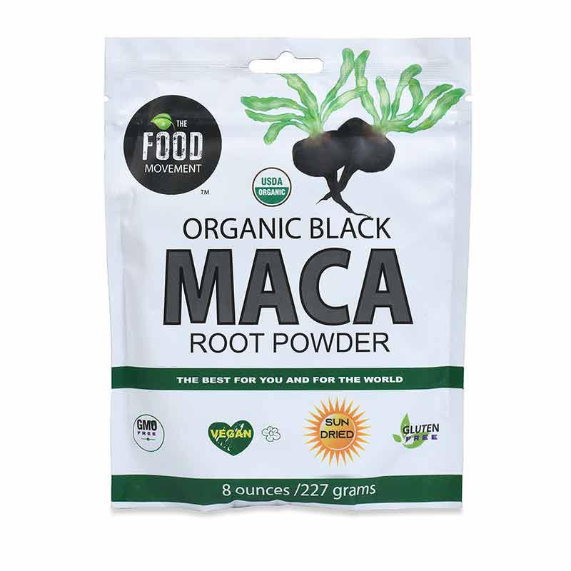 Organic Black Maca Pwder, 8 Oz, by The Food Movement