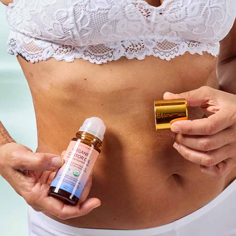 Organic Castor Oil with Rose Quartz Roller, Queen of the Thrones Natural Healthy Concepts Organic Castor Oil with Rose Quartz Roller, Queen of the Thrones Natural Healthy Concepts