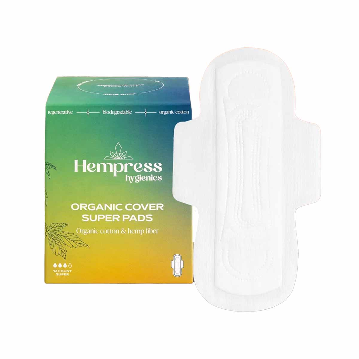 Organic Cover Super Pads, by Hempress