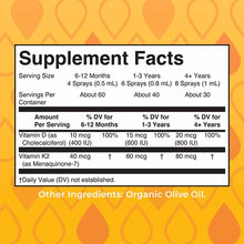 Organic D3+K2 Spray, 1 Oz, by MaryRuth's Organics, image #2