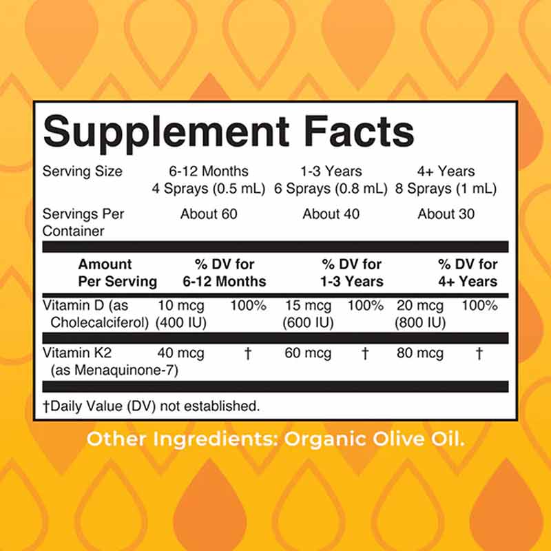 Organic D3+K2 Spray, 1 Oz, by MaryRuth's Organics, image #2