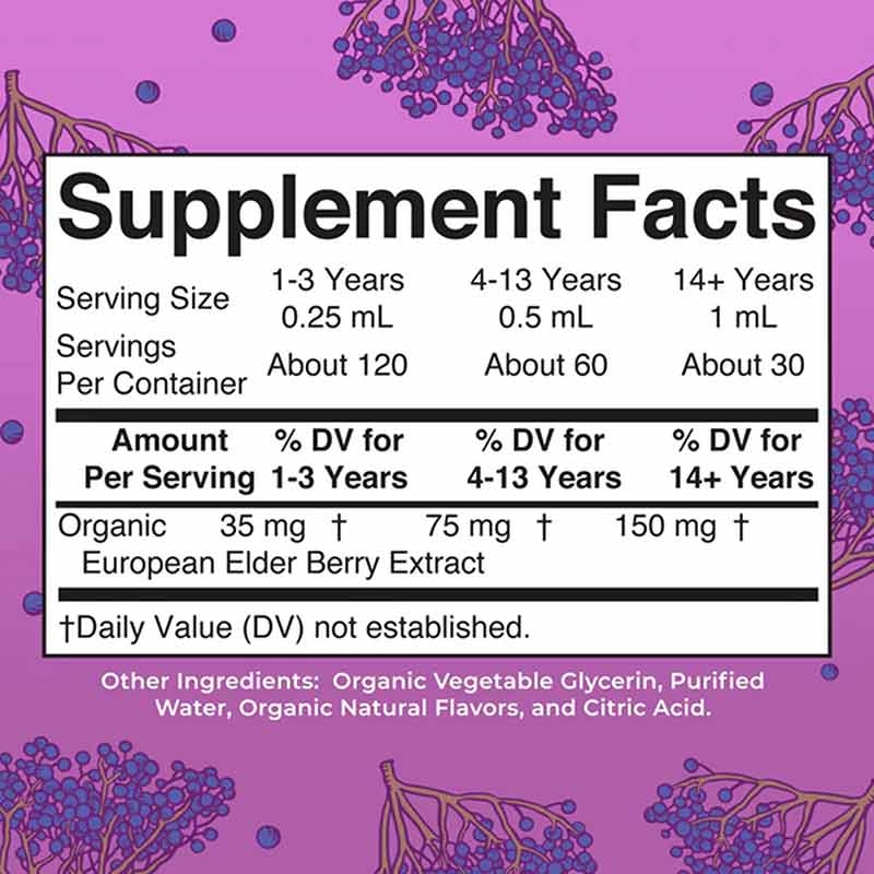 Organic Elderberry Drops, 1 Oz, by MaryRuth's Organics, image #2