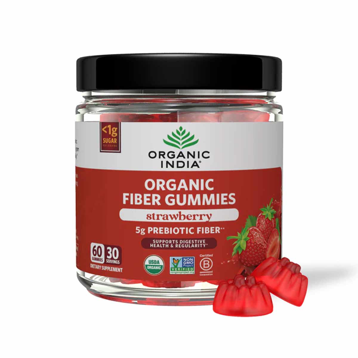 Organic Fiber Gummies, by Organic India