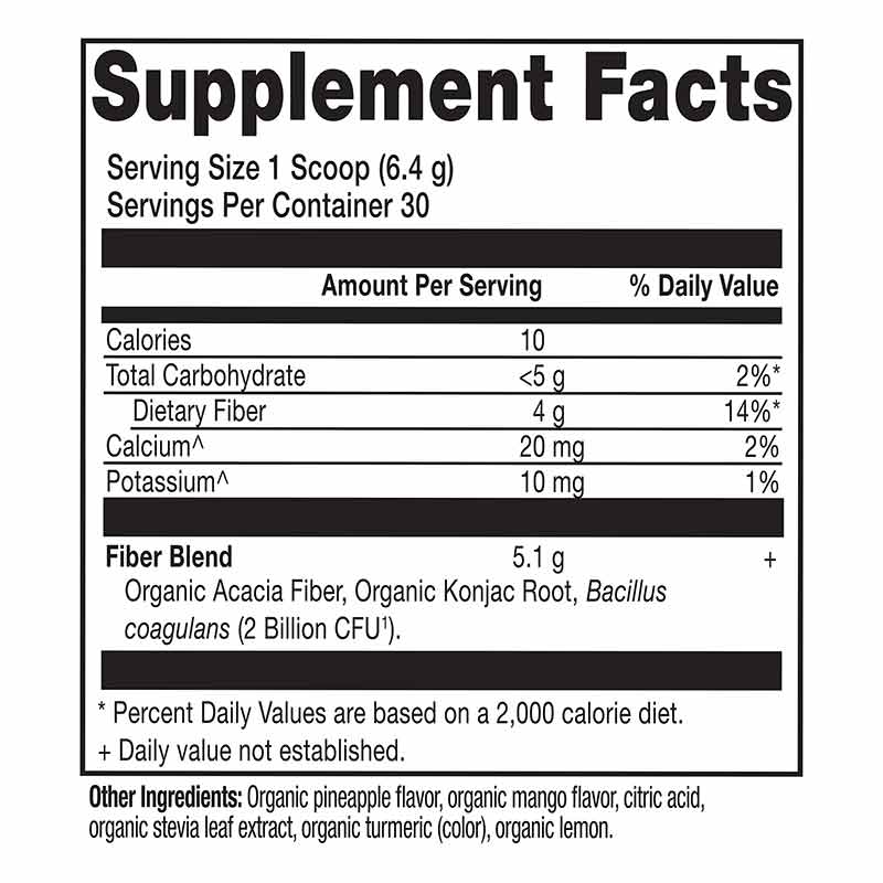 Organic Fiber Powder, Pineapple Mango, by Ancient Nutrition, image #4