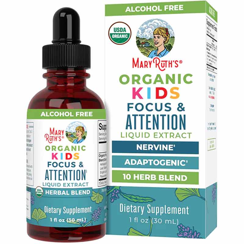 Organic Focus & Attention for Kids, 1 Oz, by MaryRuth's Organics