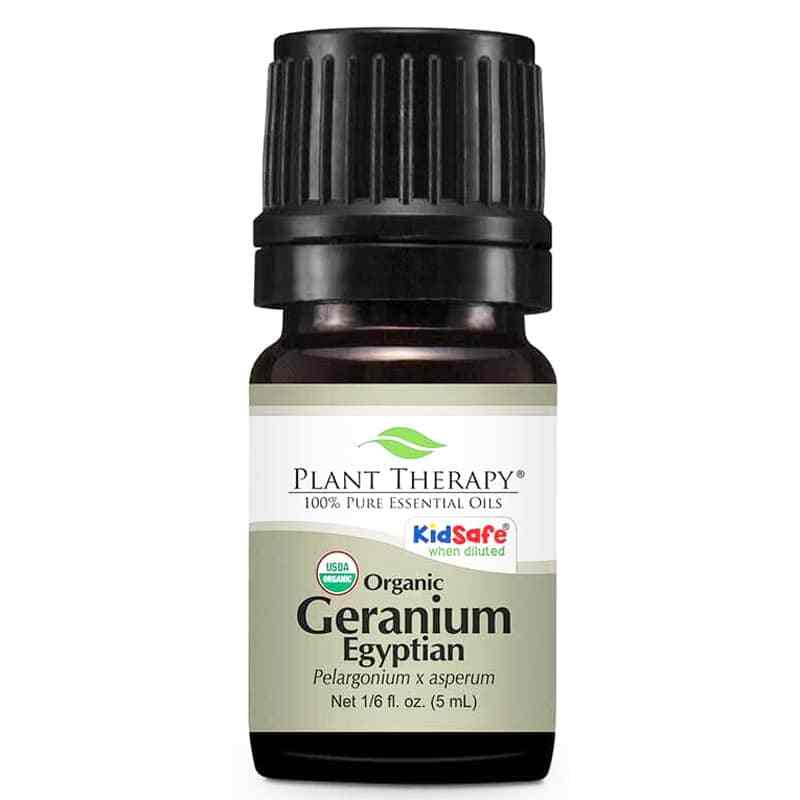 Organic Geranium Egyptian Essential Oil, .16 Oz, by Plant Therapy