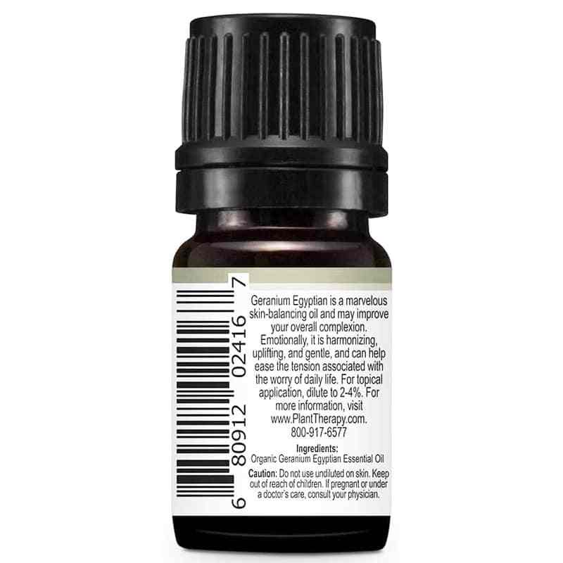 Organic Geranium Egyptian Essential Oil, .16 Oz, by Plant Therapy, image #2