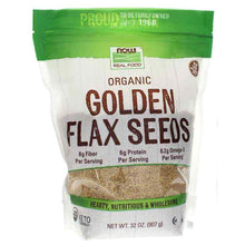 Organic Golden Flax Seeds, 32 Oz, by NOW Foods