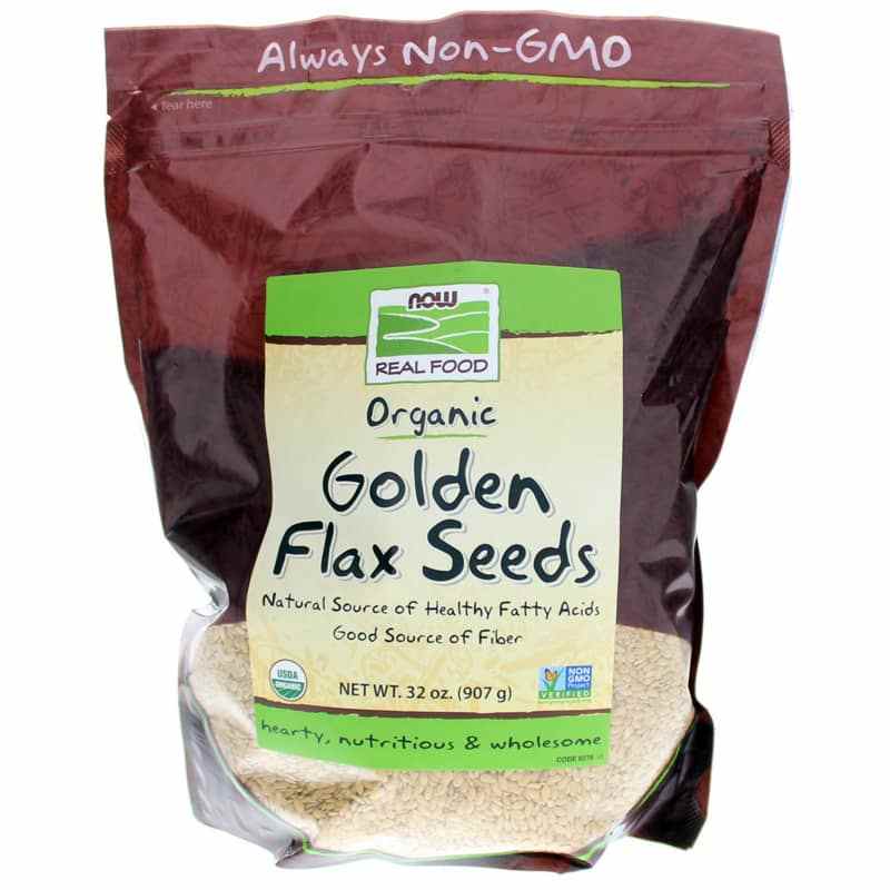Organic Golden Flax Seeds, by NOW Foods