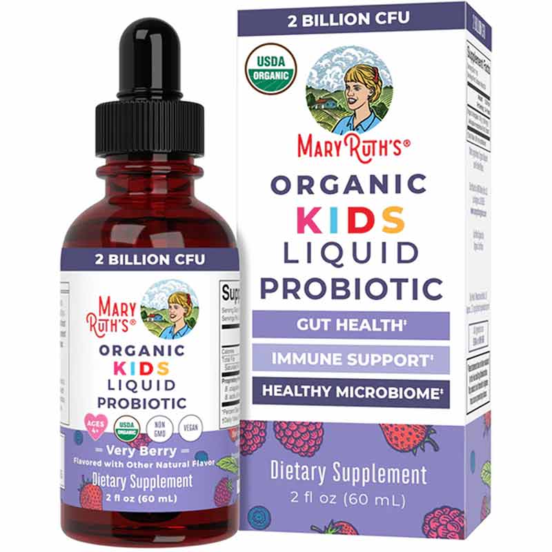 Organic Kids Liquid Probiotic, Berry, 2 Oz, by MaryRuth's Organics