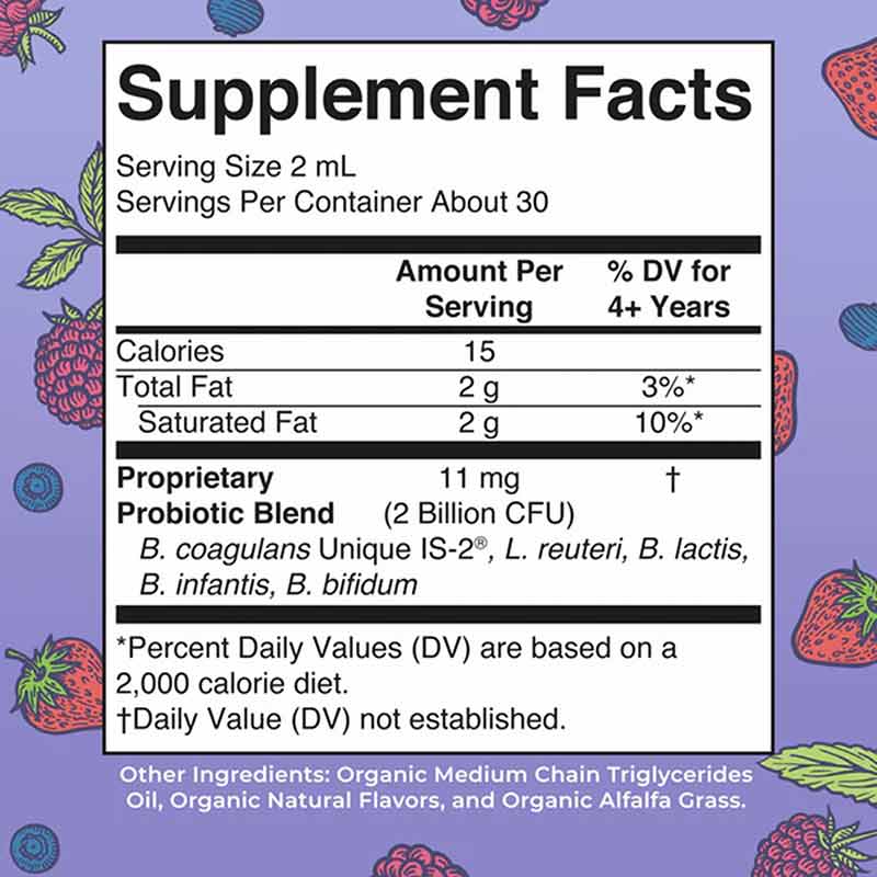 Organic Kids Liquid Probiotic, Berry, 2 Oz, by MaryRuth's Organics, image #2