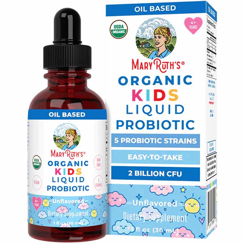 Organic Kids Liquid Probiotic, by MaryRuth's Organics