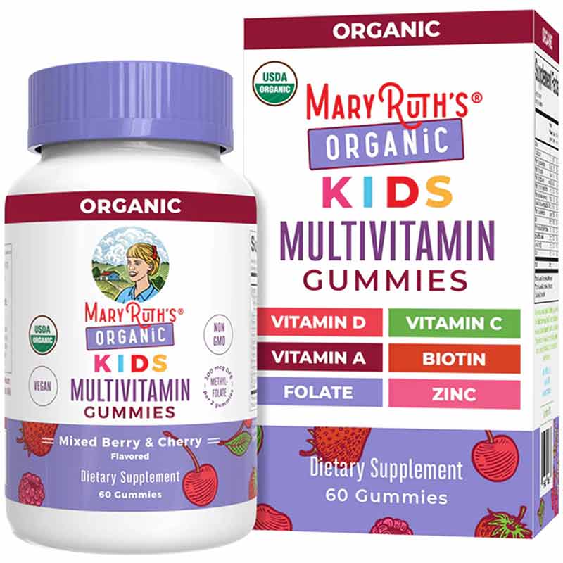 Organic Kids Multivitamin, 60 Gummies, by MaryRuth's Organics