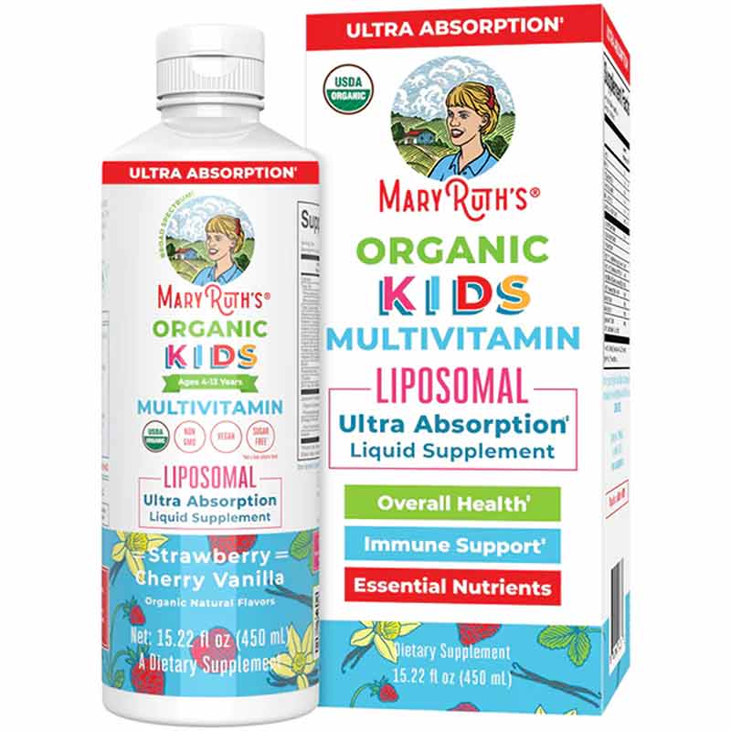 Organic Kids Multivitamin Liposomal, by MaryRuth's Organics