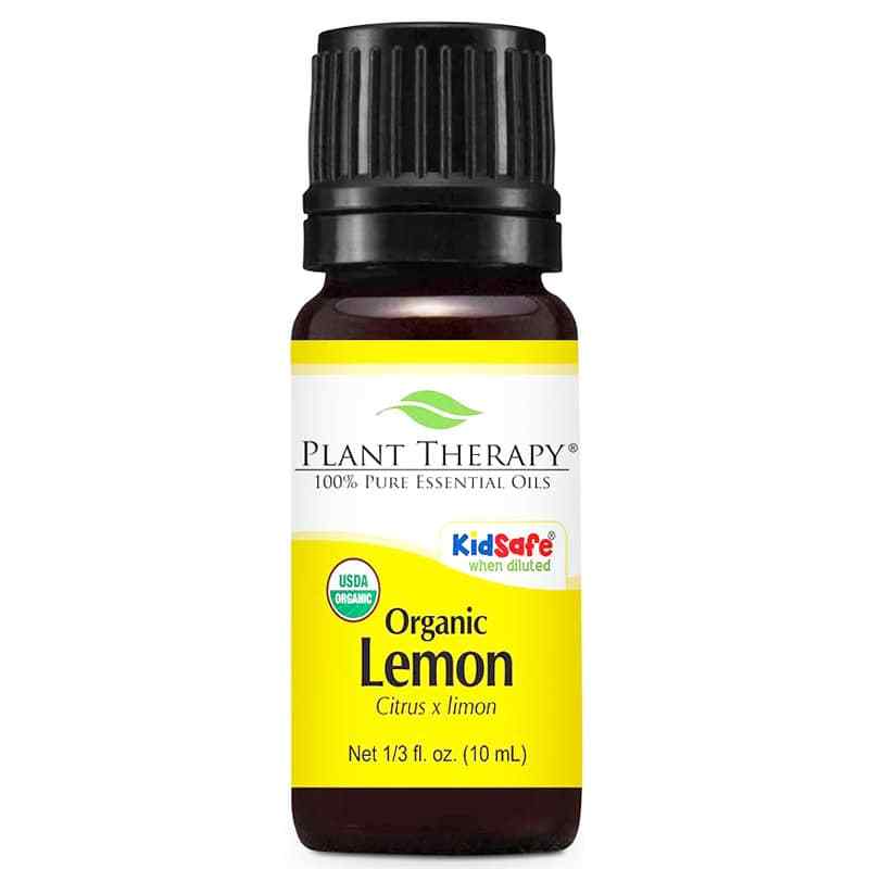 Organic Lemon Essential Oil, .33 Oz, by Plant Therapy