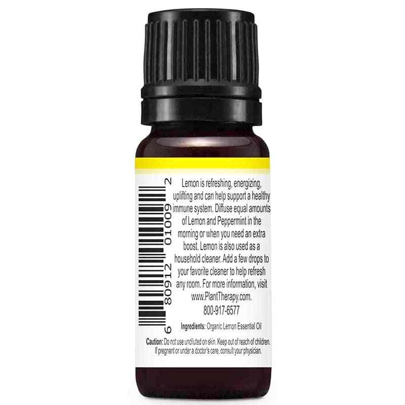 Organic Lemon Essential Oil, .33 Oz, by Plant Therapy, image #2