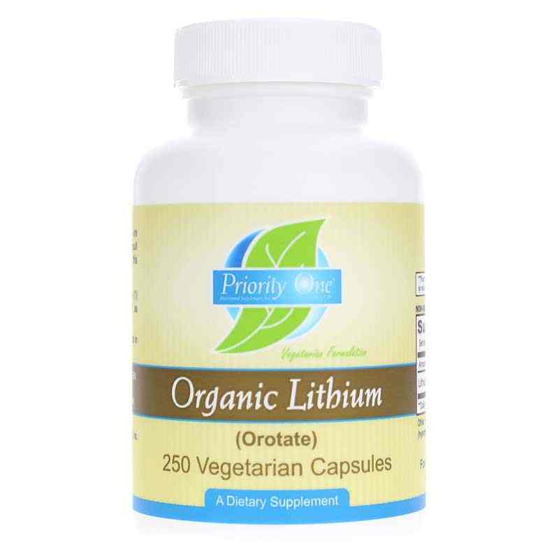 Organic Lithium (Orotate) 5 Mg, by Priority One