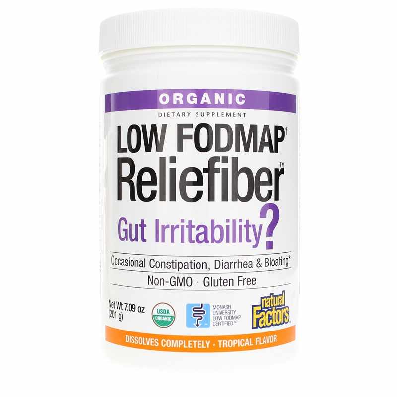 Organic Low FODMAP Reliefiber, Tropical, by Natural Factors