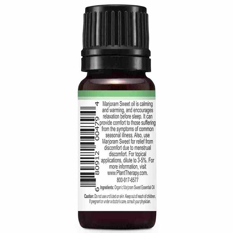 Organic Sweet Marjoram Essential Oil, .33 Oz, by Plant Therapy, image #2