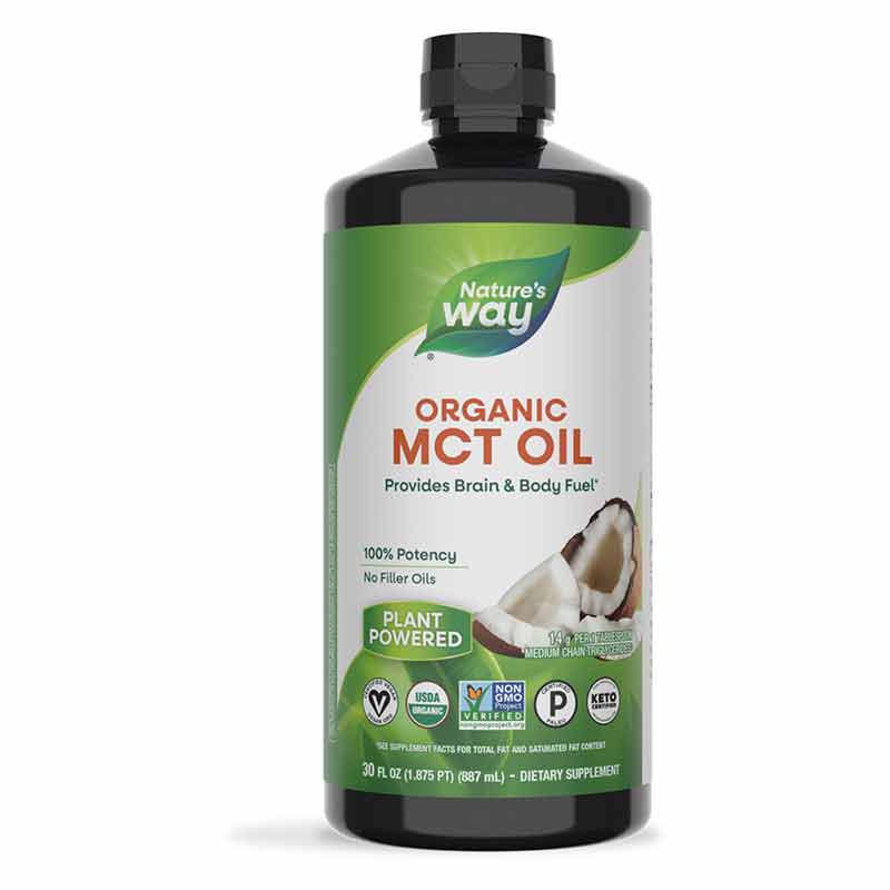 Organic MCT Oil from Coconut, 30 Oz, by Natures Way
