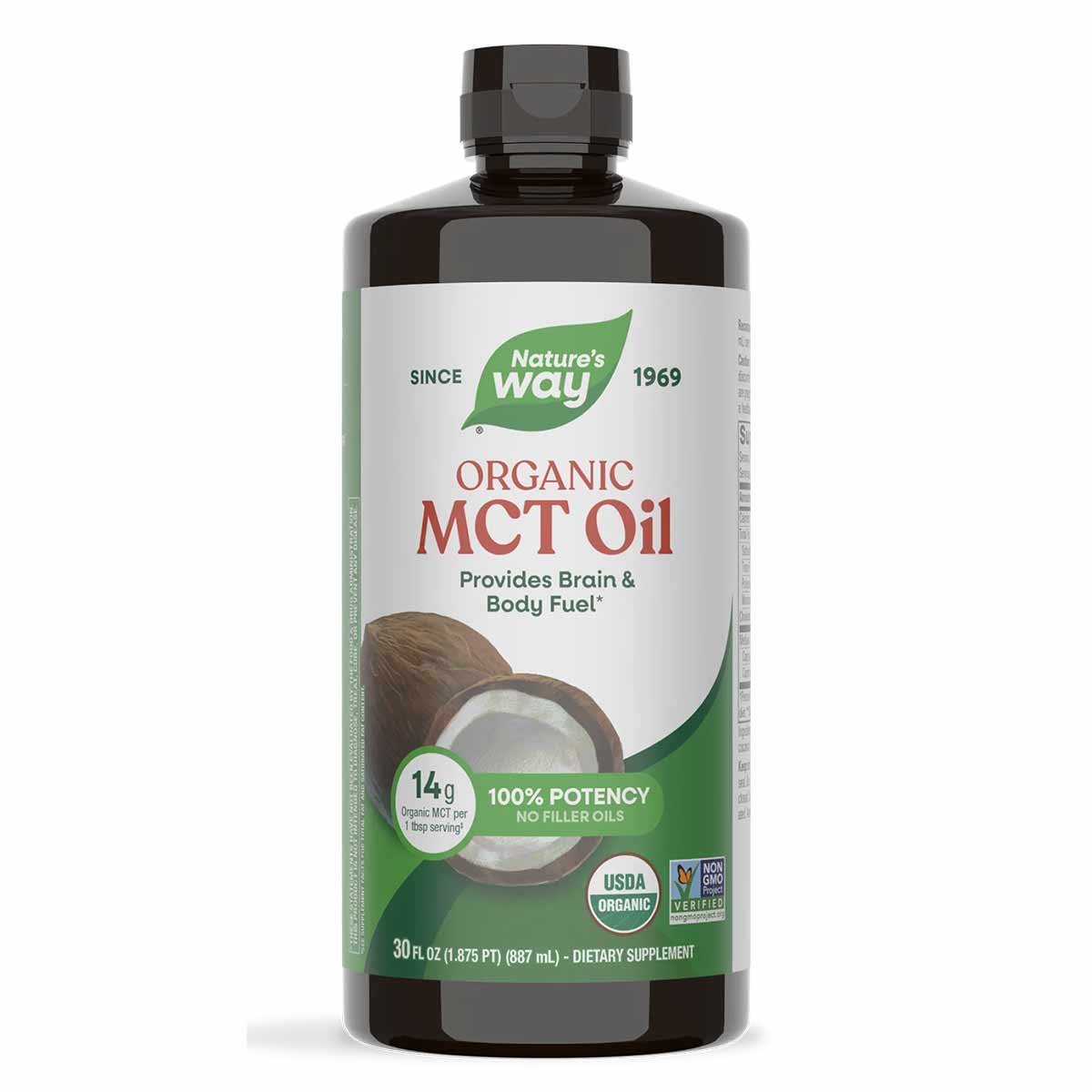 Organic MCT Oil from Coconut, by Natures Way