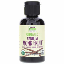 Organic Monk Fruit Liquid Sweetener, Vanilla, 1.8 Oz, by NOW Foods