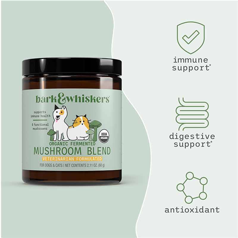 Organic Mushroom Blend for Dogs & Cats, by Bark & Whiskers, image #3