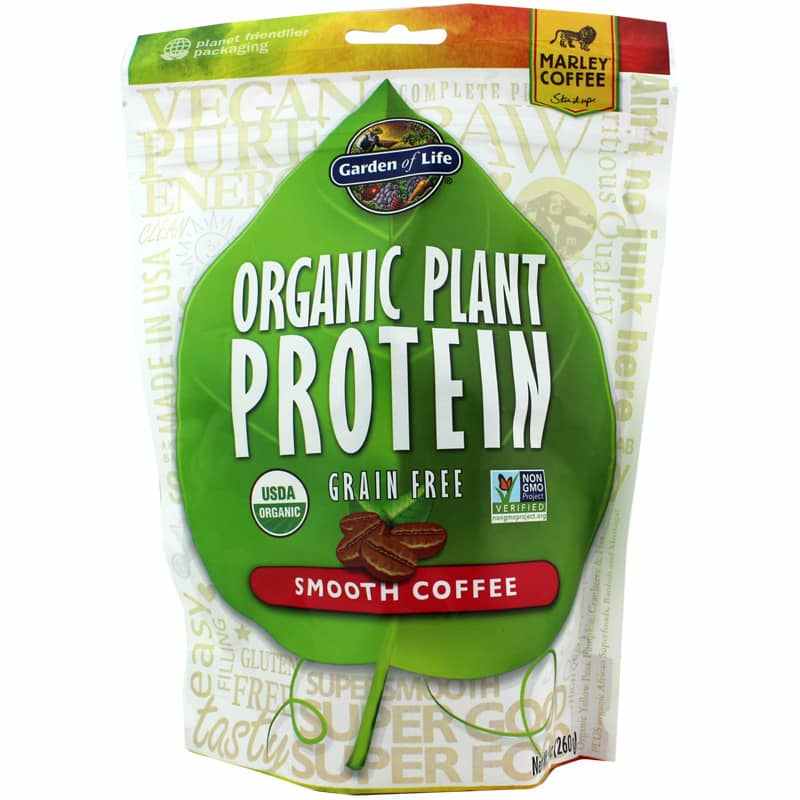 Organic Plant Protein, Smooth Coffee, by Garden of Life