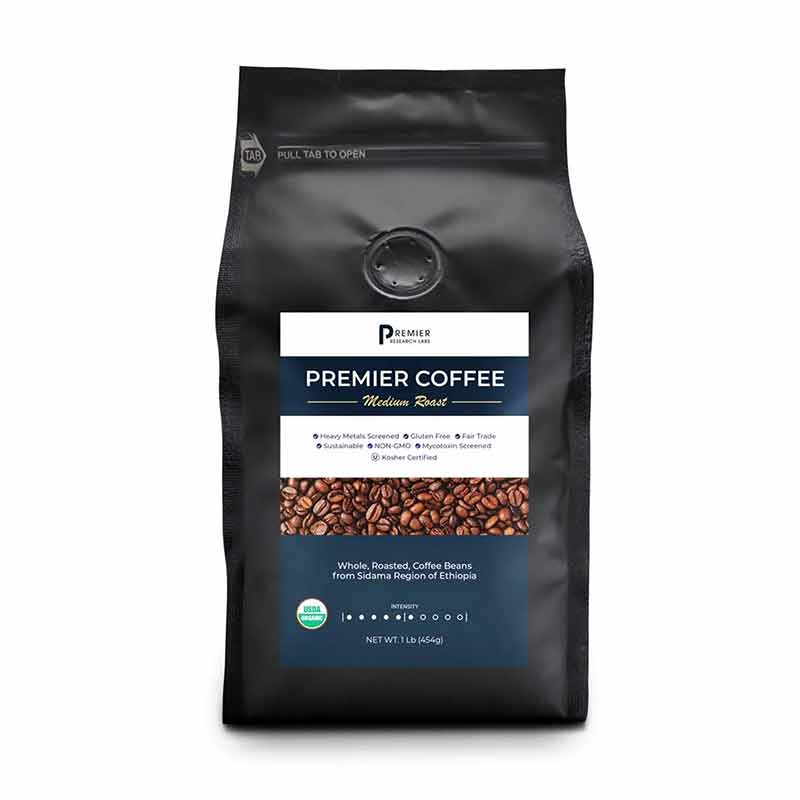 Organic Premier Coffee Sidama Ethiopa, by Premier Research Labs