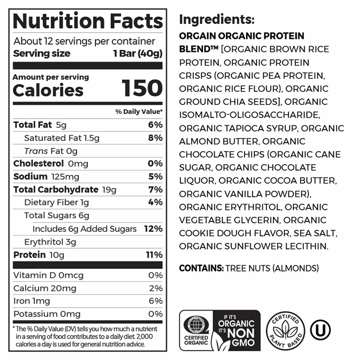 Organic Protein Snack Bar, by Orgain