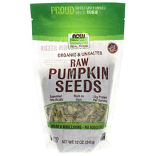 Organic Pumpkin Seeds Unsalted, by NOW Foods