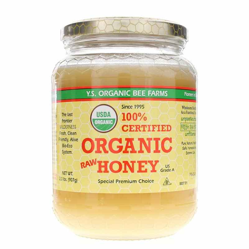 Organic Raw Honey, 2 Lbs, by YS Organic Bee Farms