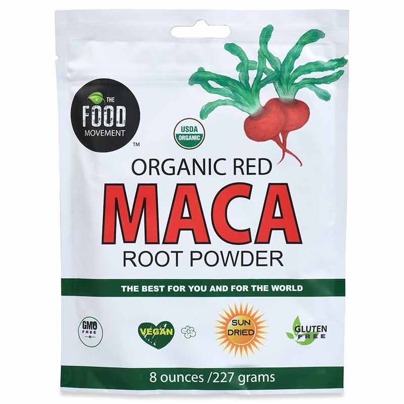 Organic Red Maca Powder, 8 Oz, by The Food Movement