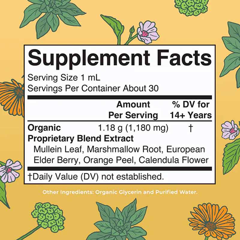 Organic Respiratory Health Herbal Blend, 1 Oz, by MaryRuth's Organics, image #2