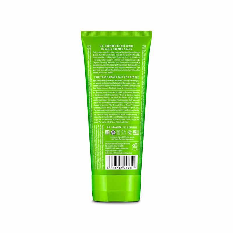 Organic Shaving Soap, Lemongrass Lime, by Dr. Bronner's Magic Soaps, image #2