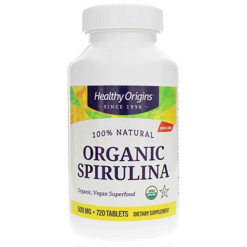 Organic Spirulina 500 Mg, by Healthy Origins