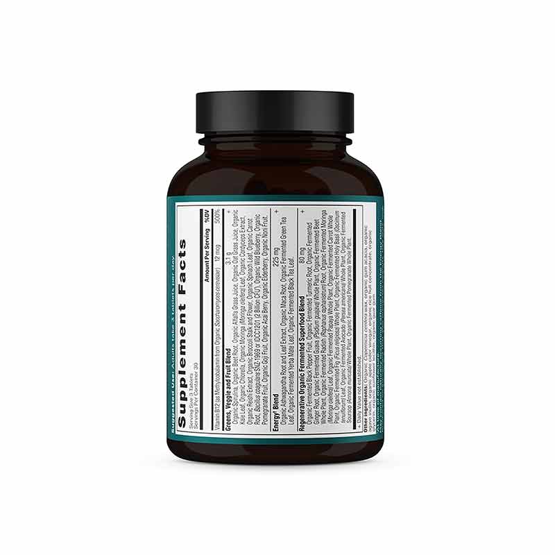 Organic Super Greens Energizer Tablets, 90 Tablets, by Ancient Nutrition, image #3