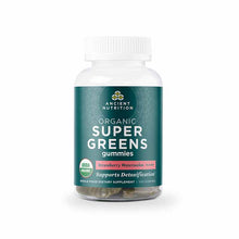 Organic Super Greens Gummy, Strawberry Watermelon, 100 Gummies, by Ancient Nutrition