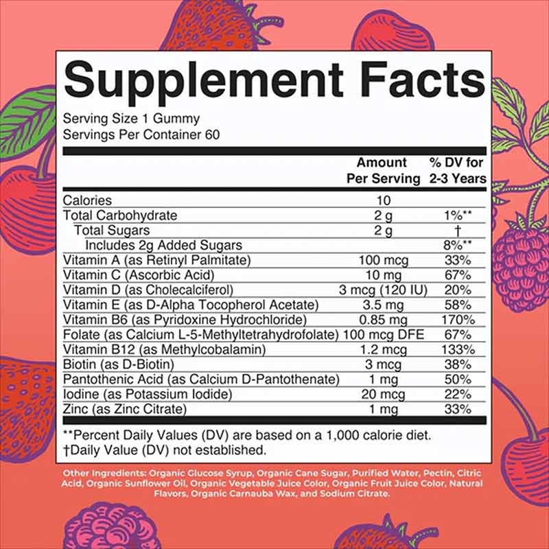 Organic Toddler Multivitamin, 60 Gummies, by MaryRuth's Organics, image #2